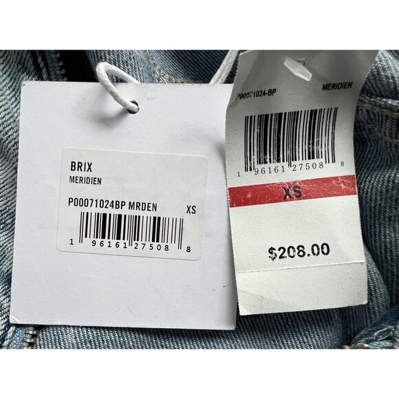 PISTOLA WOMENS XSMALL DENIM BRIX AVIATOR COTTON MINI JEAN DRESS BLUE NEW - Picture 11 of 14